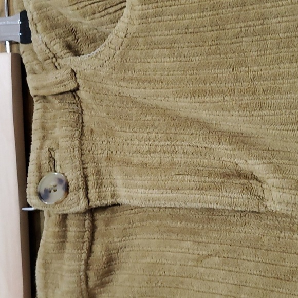 EDEN IN LOVE HONOLULU HAWAII STRETCH CORDUROY PANTS WIDE LEG TROUSERS SIZE SMALL - Picture 3 of 8